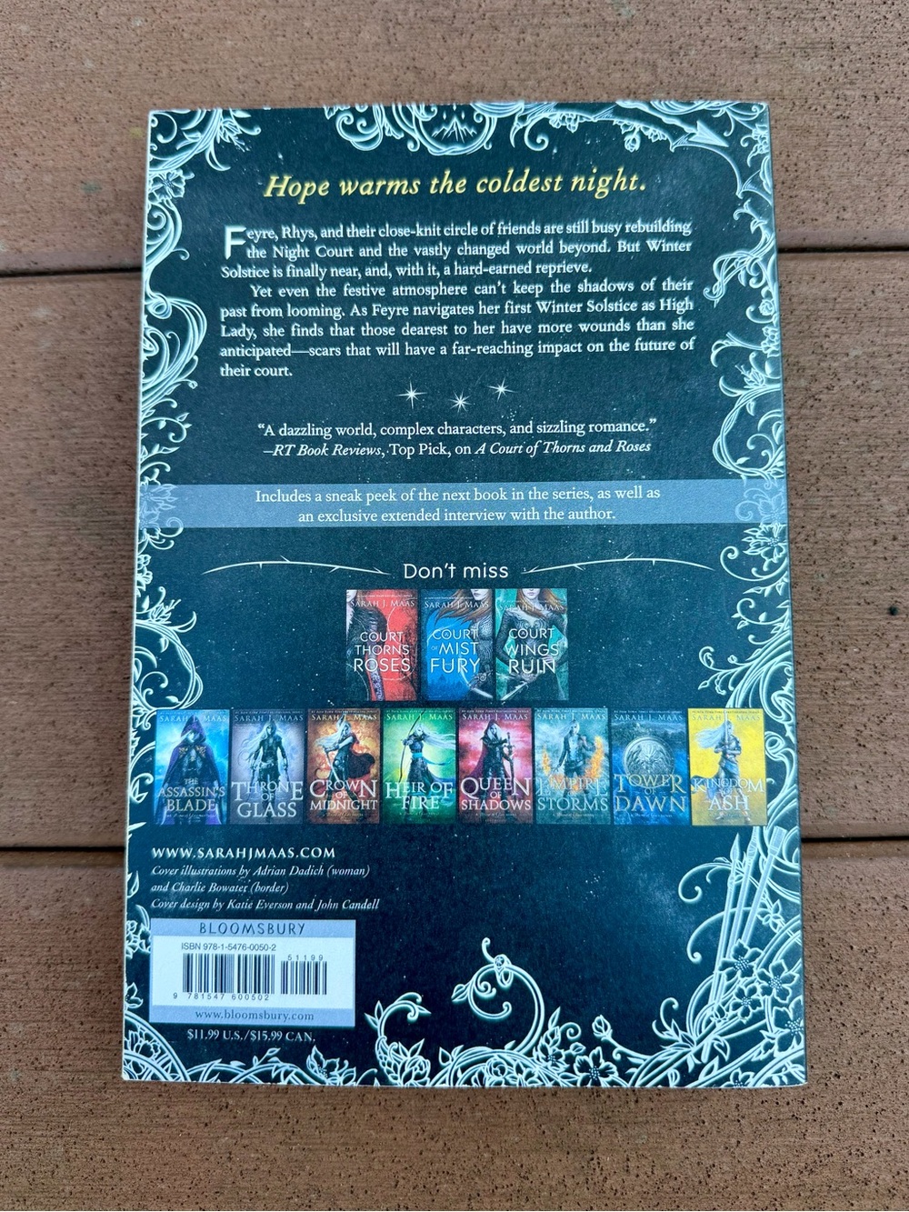 LIKE NEW A Court of Frost and Starlight Original 1st Edition Paperback SJM - Picture 3 of 6